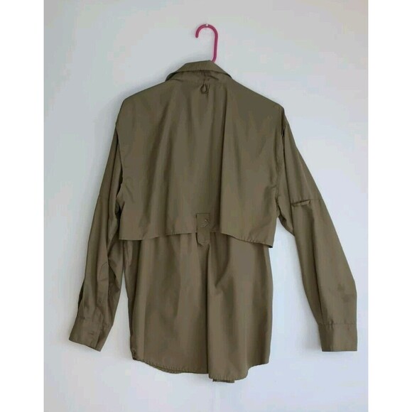 Reel Legends Men's Fishing Shirt Size Medium Button Up Long Sleeve Hunter Green - Picture 12 of 16